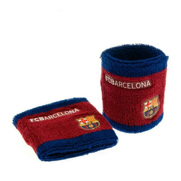 FCバルセロナ フットボールクラブ FC Barcelona オフィシャル商品 スポーツ 汗取り リストバンド 2個セット 【楽天海外直送】