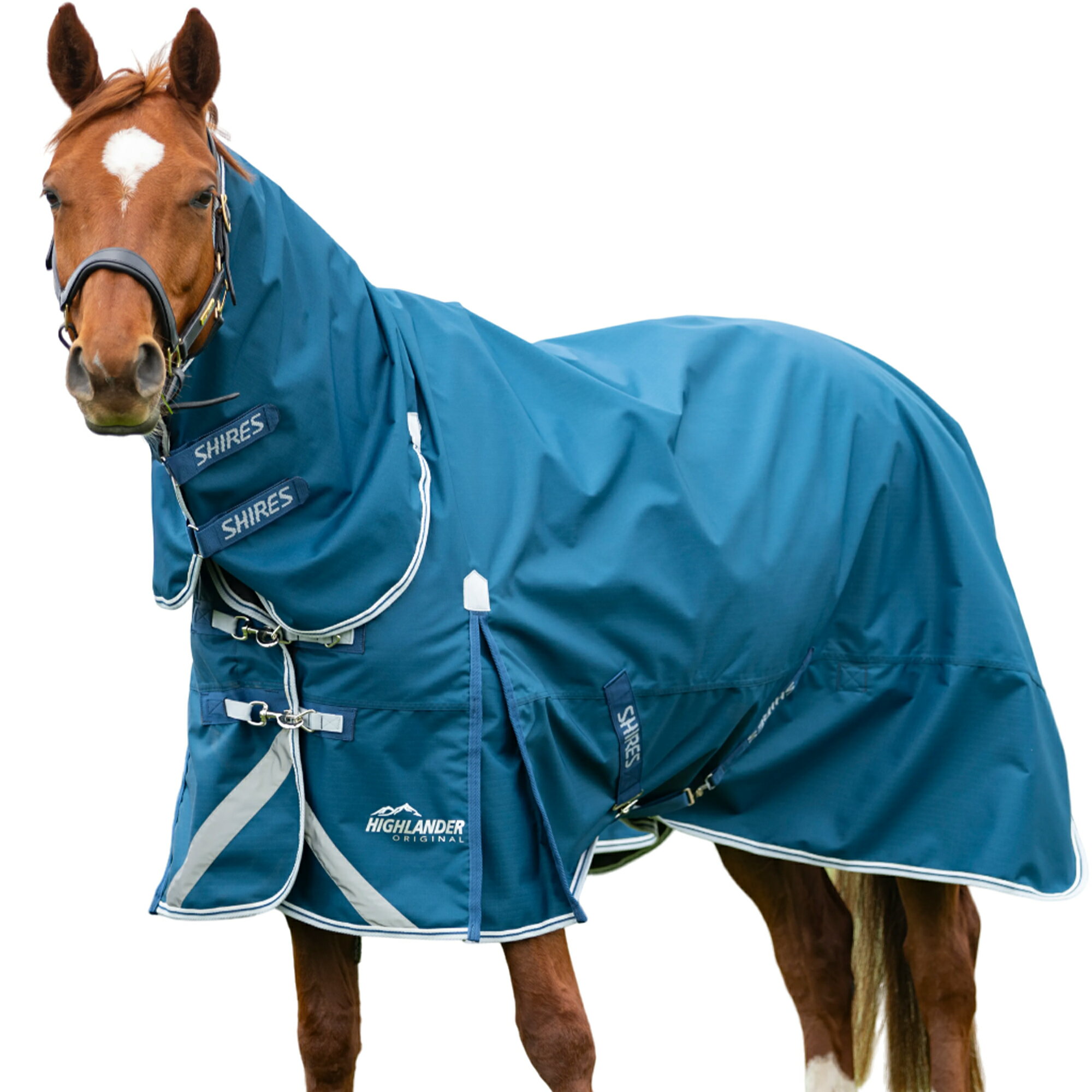 (シャイアズ Shires) Highlander 馬用 コンボネック 50g ラグ ターンアウトラグ 乗馬 馬着 ホースライディング 【海外通販】