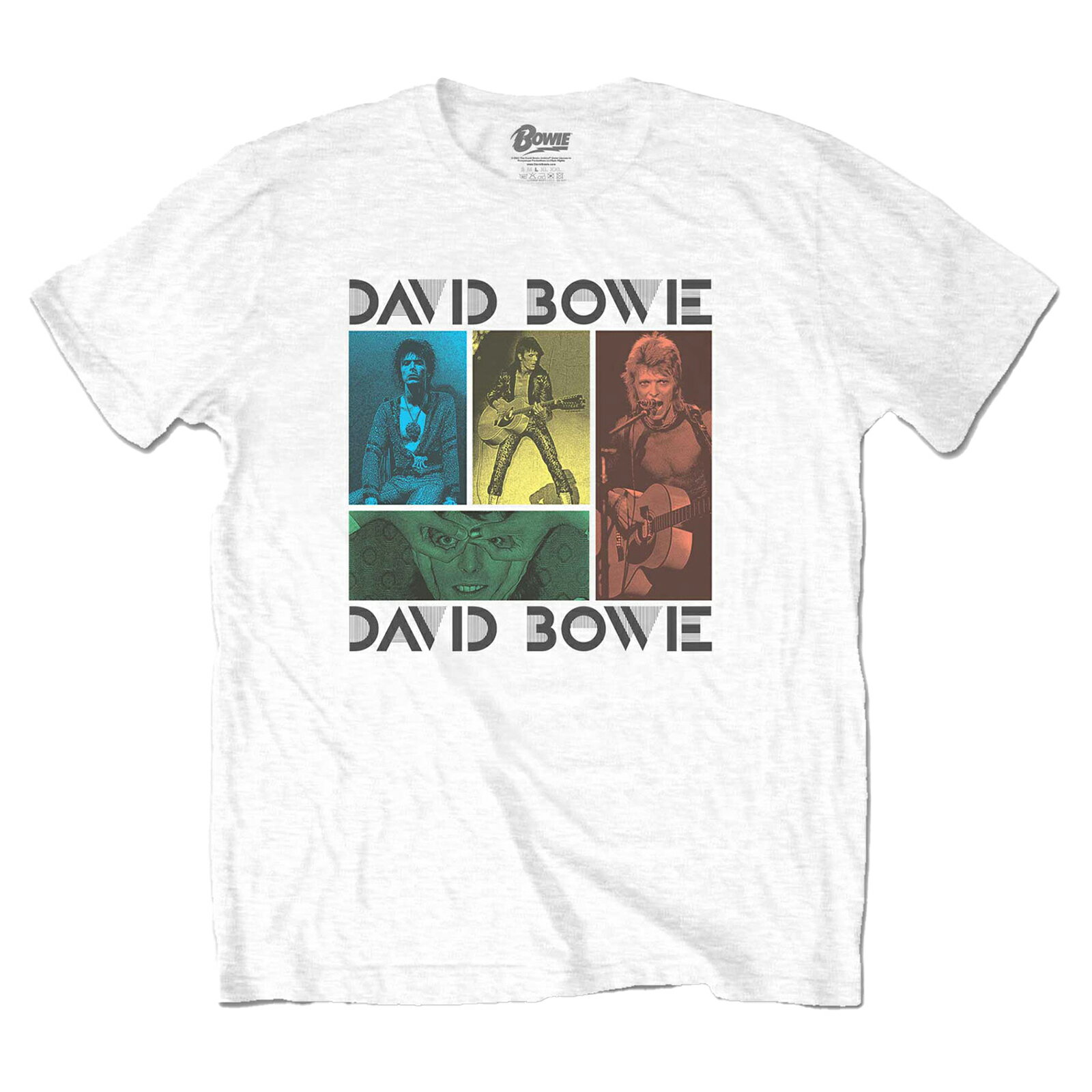 Rakuten - (デヴィッド・ボウイ) David Bowie オフィシャル商品 ユニセックス Mick Rock Tシャツ コラージュ 半袖 トップス 【海外通販】