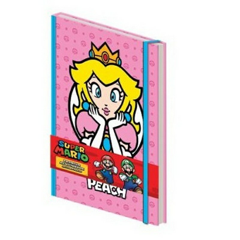 (スーパーマリオブラザーズ) Super Mario オフィシャル商品 Premium ノート ピーチ姫 A5 メモ 雑記帳 【海外通販】