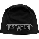 (テスタメント) Testament オフィシャル商品 ユニセックス ロゴ ニット帽 ビーニー キャップ 【海外通販】