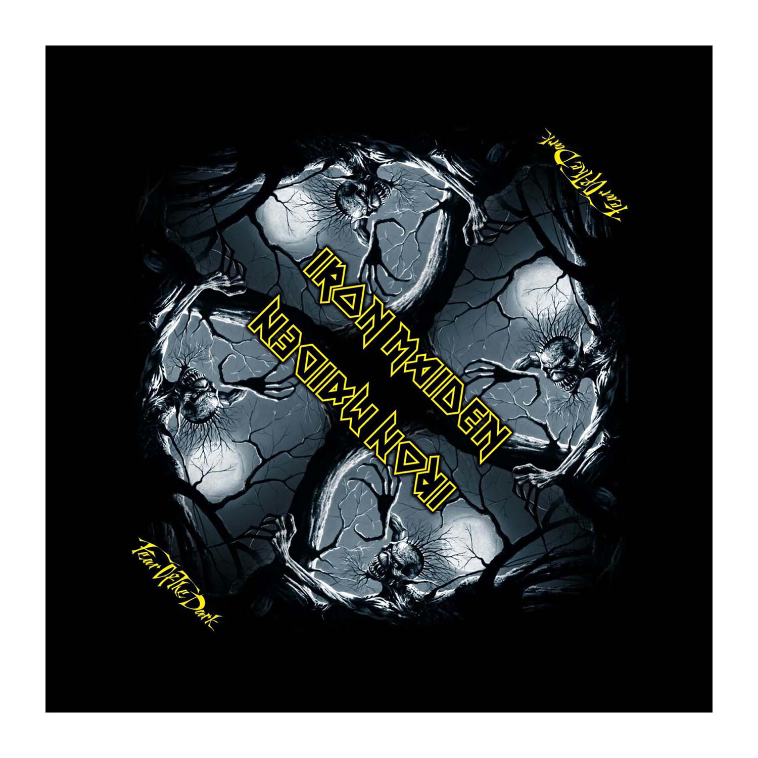 (アイアン・メイデン) Iron Maiden オフィシャル商品 ユニセックス Fear Of The Dark バンダナ スカーフ ハンカチ 【海外通販】