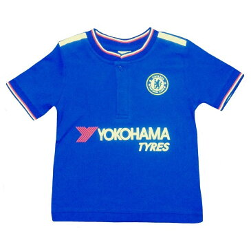 チェルシー フットボールクラブ Chelsea FC オフィシャル 赤ちゃん・ベビー用 ユニフォームスタイル 半袖Tシャツ トップス カットソー 【楽天海外直送】