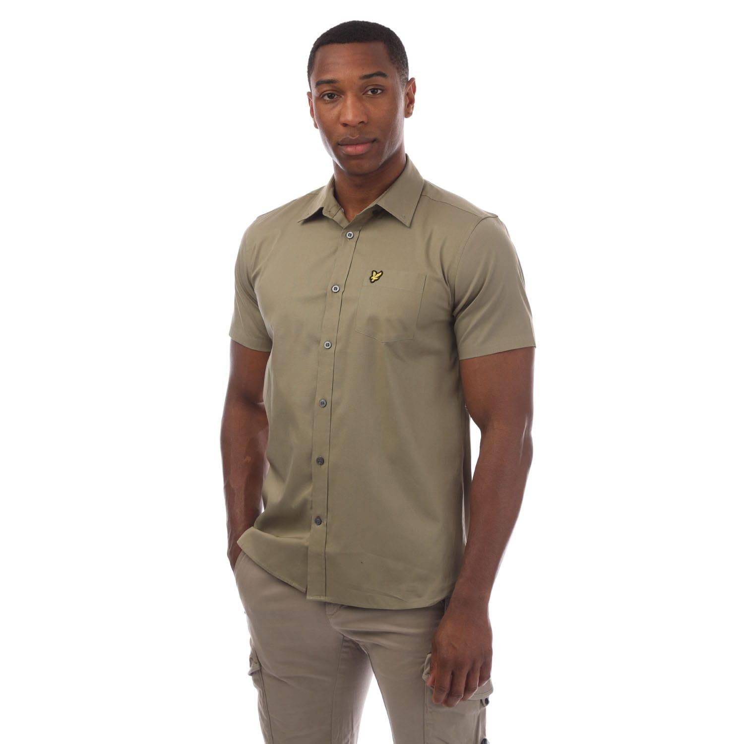 (ライルアンドスコット) Lyle & Scott メンズ ポプリン シャツ 半袖 トップス 【海外通販】