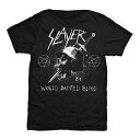 (スレイヤー) Slayer オフィシャル商品 ユニセックス World Painted Tシャツ ダガー スカル 半袖 トップス 【海外通販】