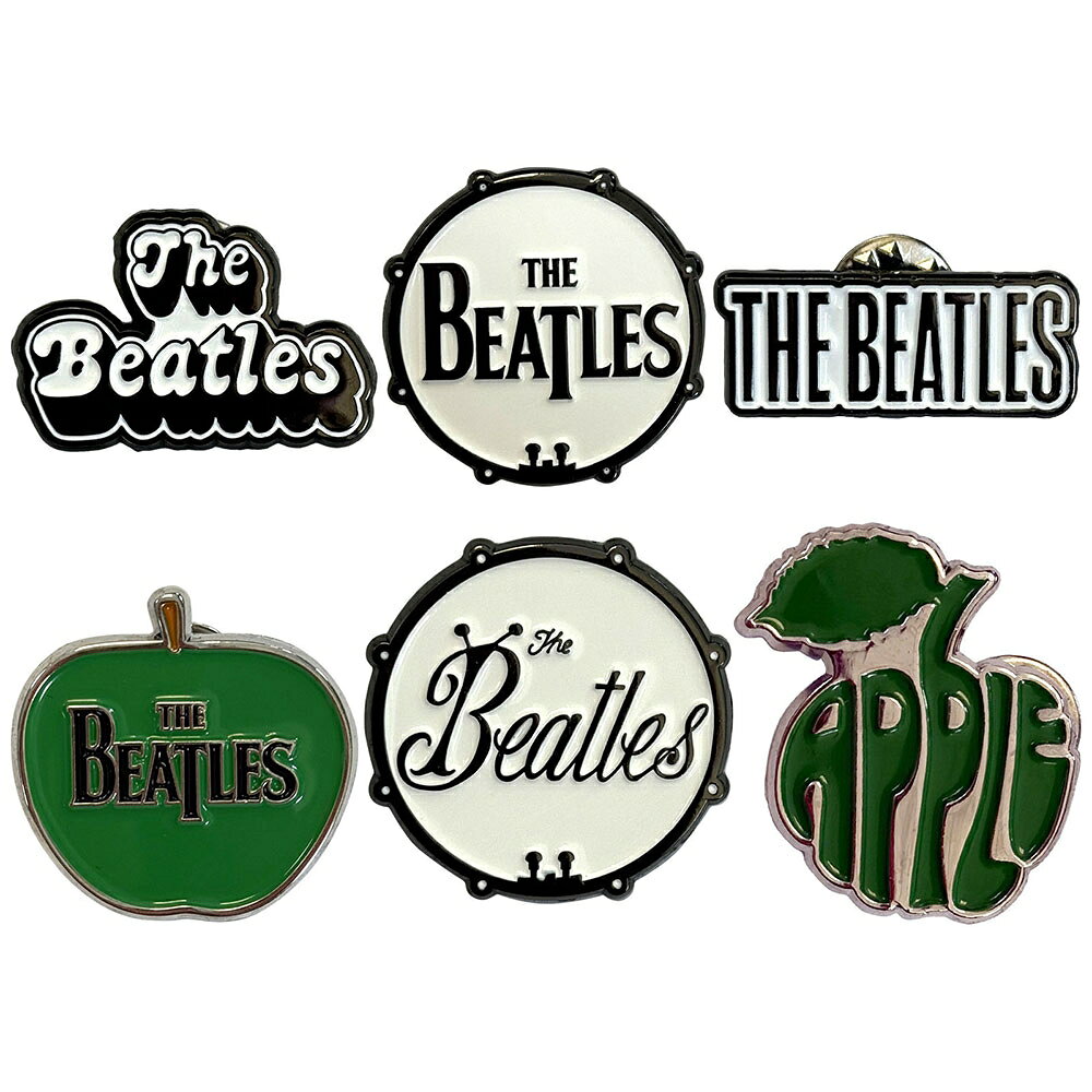 (ビートルズ) The Beatles オフィシャル商品 ロゴ バッジ セット 【海外通販】