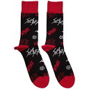 (スレイヤー) Slayer オフィシャル商品 ユニセックス ロゴ 靴下 ソックス (1足組) 【海外通販】(4)