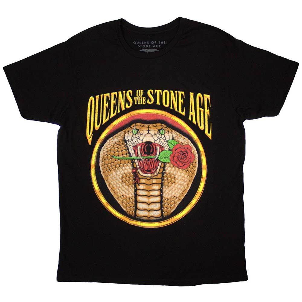 (クイーンズ・オブ・ザ・ストーン・エイジ) Queens Of The Stone Age オフィシャル商品 ユニセックス Cobra Tシャツ 半袖 トップス 【海外通販】