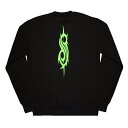 (スリップノット) Slipknot オフィシャル商品 ユニセックス Green Demon トレーナー バックプリント オーバーサイズ 長袖 トップス 【海外通販】