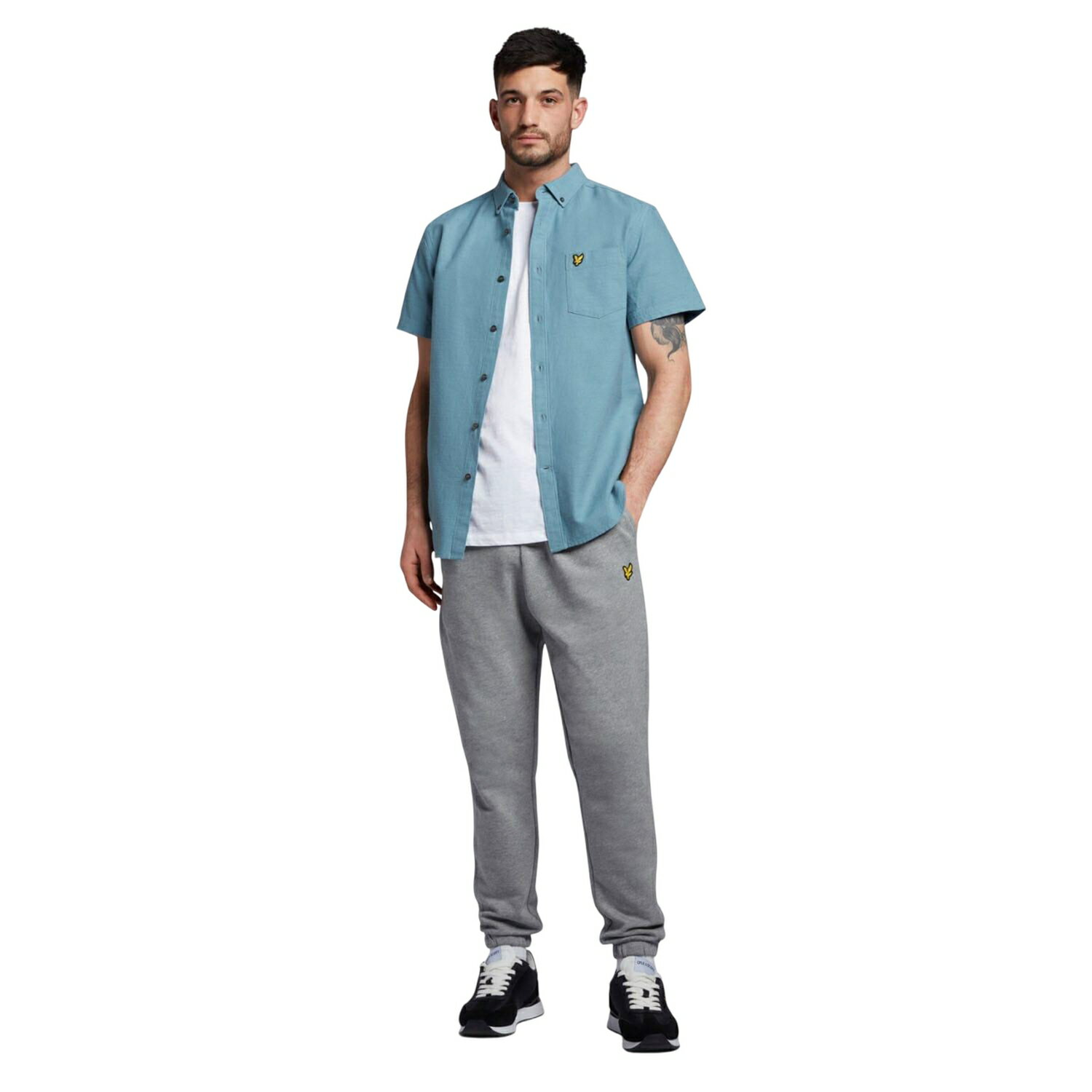 (ライルアンドスコット) Lyle & Scott メンズ スラブ シャツ 半袖 トップス 【海外通販】