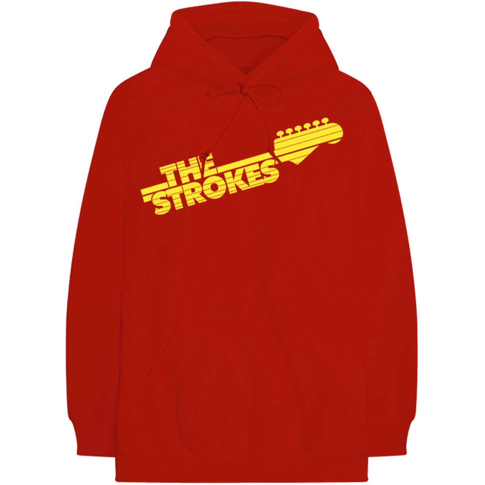 (ザ・ストロークス) The Strokes オフィシャル商品 ユニセックス Guitar Fretboard パーカー ロゴ フード付き トレーナー 【海外通販】