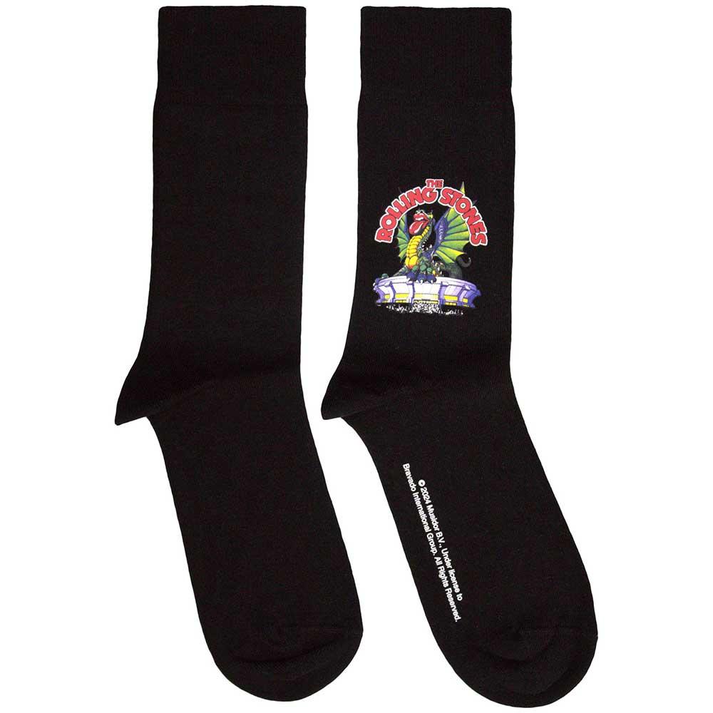 (ローリング・ストーンズ) The Rolling Stones オフィシャル商品 ユニセックス Dragon 靴下 ソックス (1足組) 【海外通販】