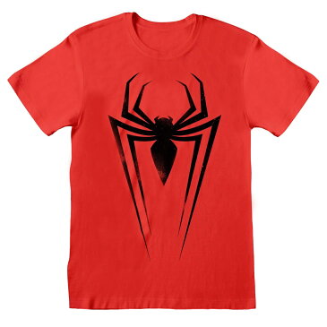(マーベル) Marvel オフィシャル商品 ユニセックス コミックス スパイダーマン シンボル Tシャツ 半袖 トップス 【楽天海外直送】