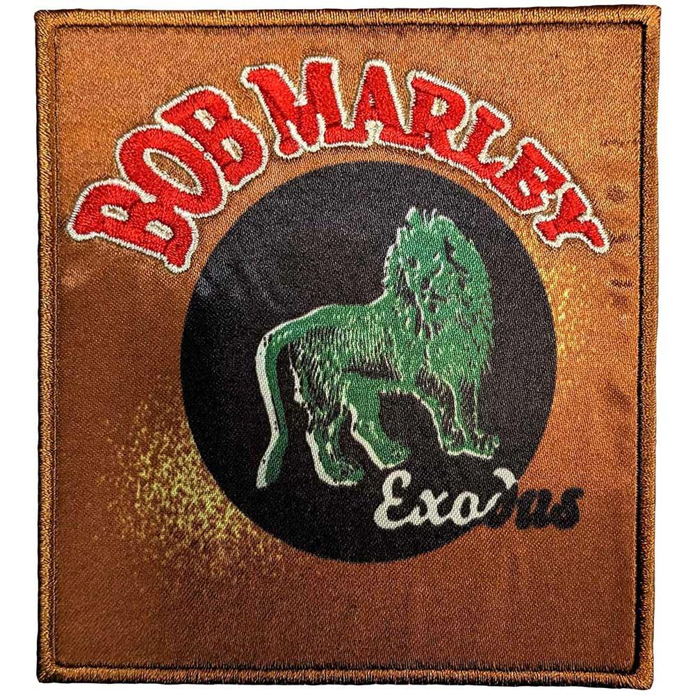 (ボブ・マーリー) Bob Marley オフィシャル商品 Exodus Lion ワッペン プリント アイロン接着 パッチ 【海外通販】