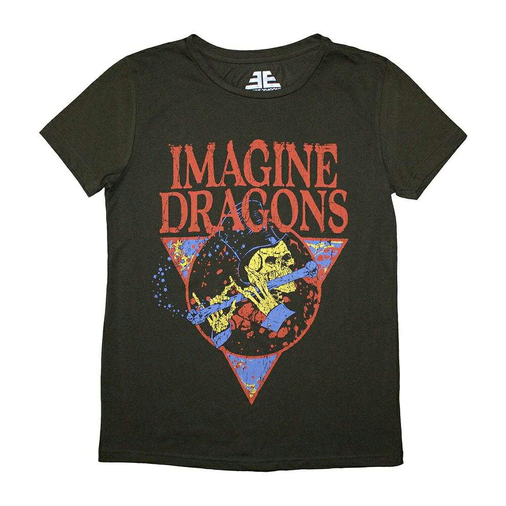 (イマジン・ドラゴンズ) Imagine Dragons オフィシャル商品 レディース Skeleton Flute Tシャツ 半袖 トップス 【海外通販】