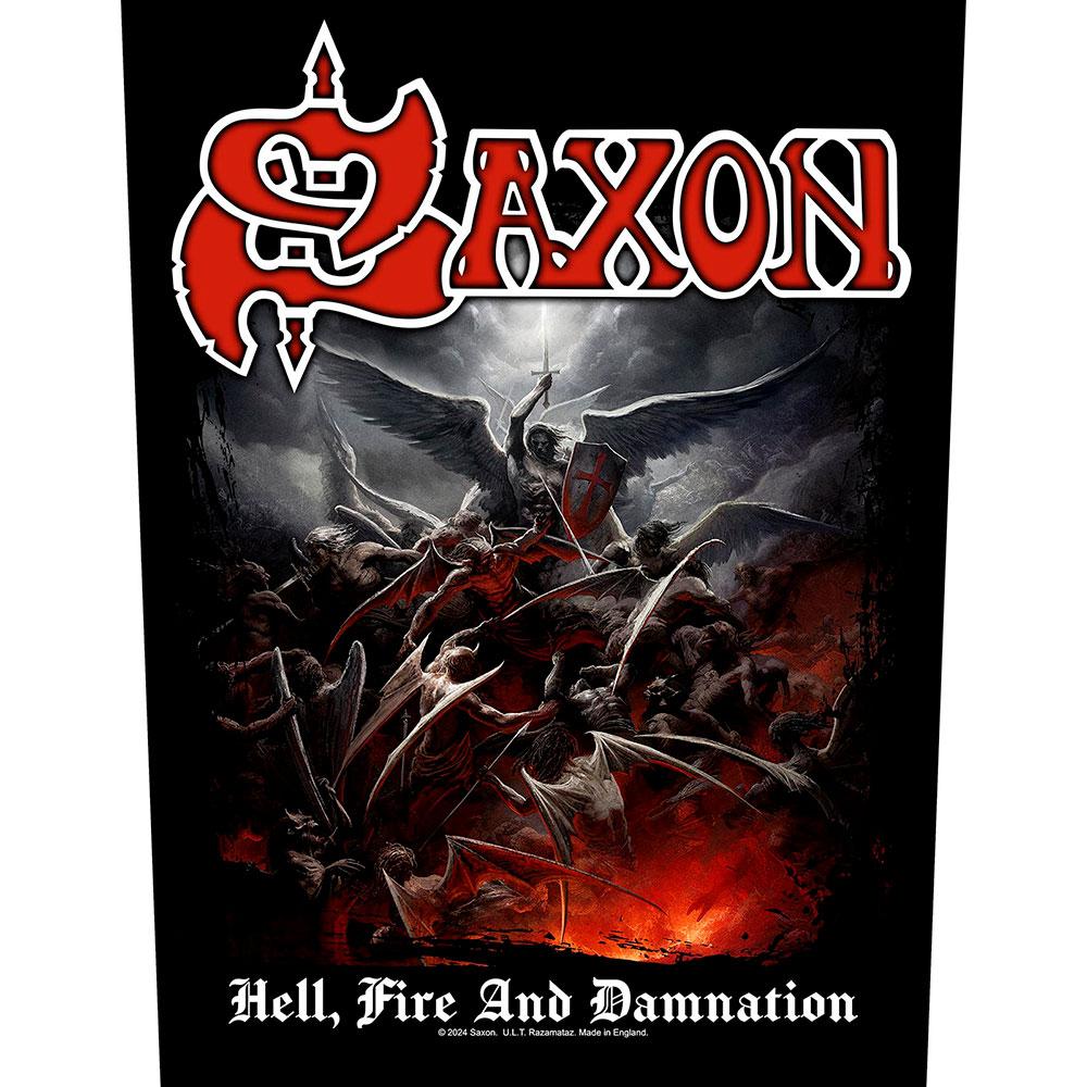 (サクソン) Saxon オフィシャル商品 Hell Fire And Damnation ワッペン パッチ 