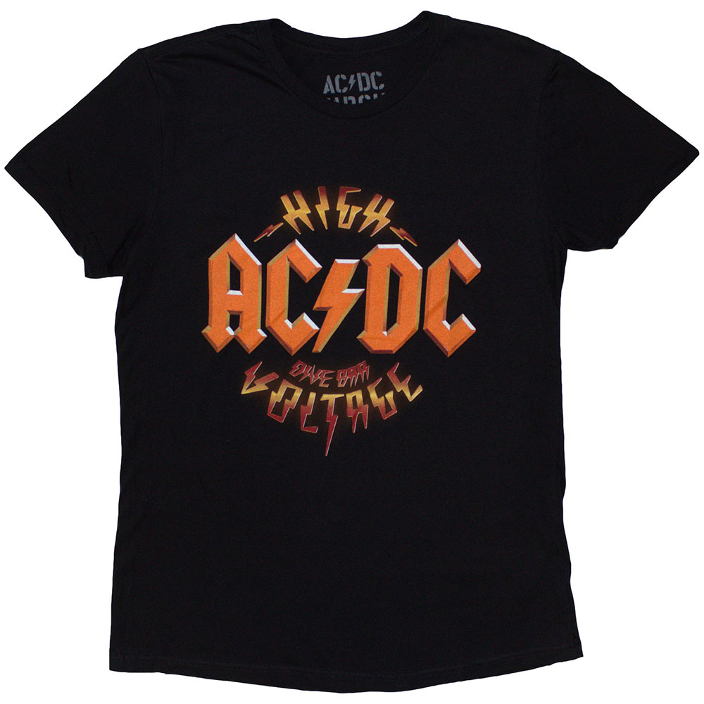 (エーシー・ディーシー) AC/DC オフィシャル商品 レディース High Voltage Dive Bar Tシャツ バックプリント 半袖 トップス 【海外通販】