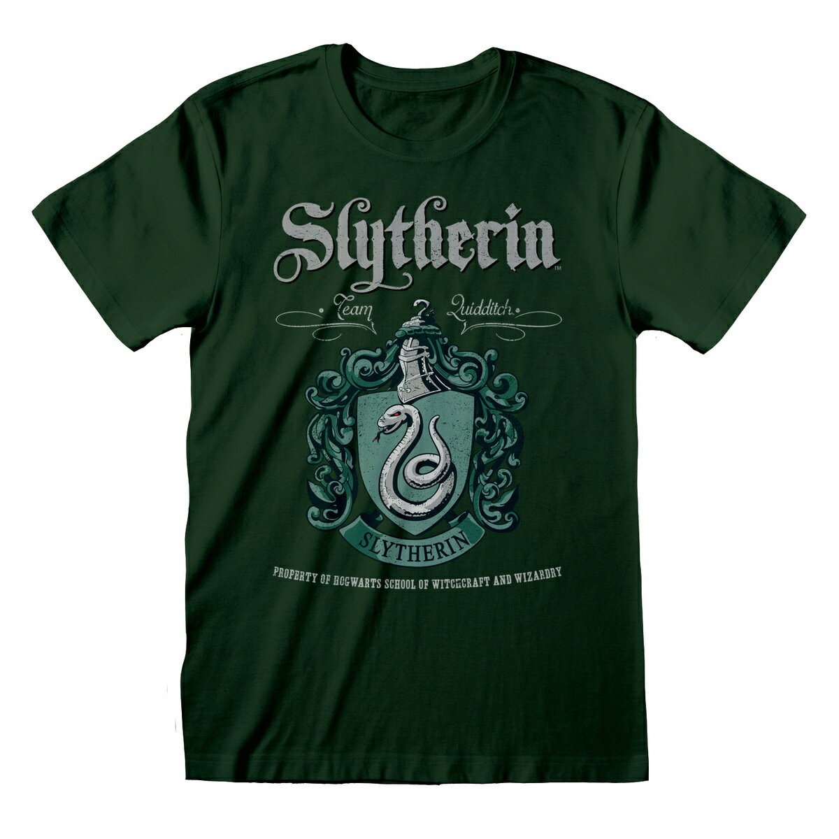 (ハリー・ポッター) Harry Potter オフィシャル商品 ユニセックス スリザリン Tシャツ 半袖 トップス 【海外通販】のサムネイル
