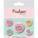 (ねこのプシーン) Pusheen オフィシャル商品 Nah バッジセット (5個組ーン) Pusheen オフィシャル商品 Nah バッジセット (5個組) 【海外通販】