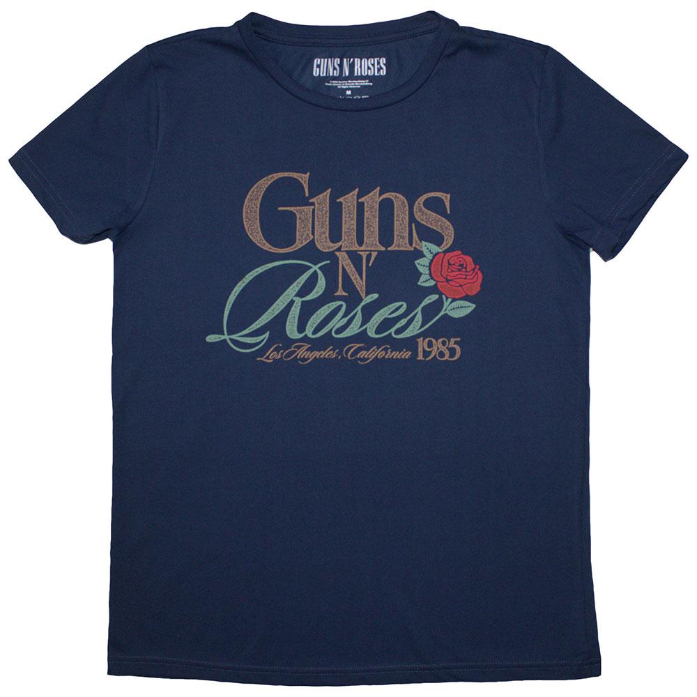 (ガンズ・アンド・ローゼズ) Guns N Roses オフィシャル商品 レディース California 1985 Tシャツ 半袖 トップス 【海外通販】