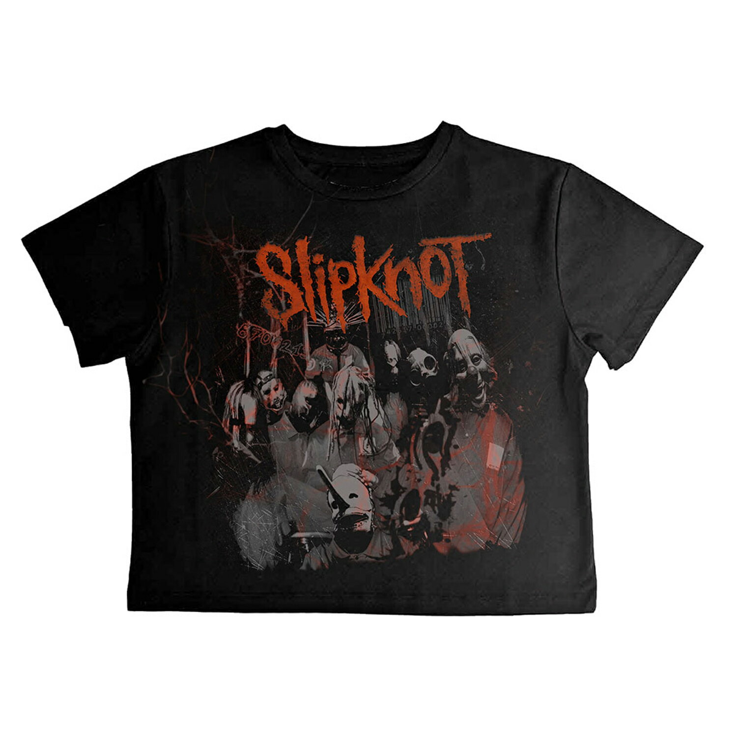 (スリップノット) Slipknot オフィシャル商品 レディース Ouija Belt Tシャツ クロップ丈 半袖 トップス 【海外通販】