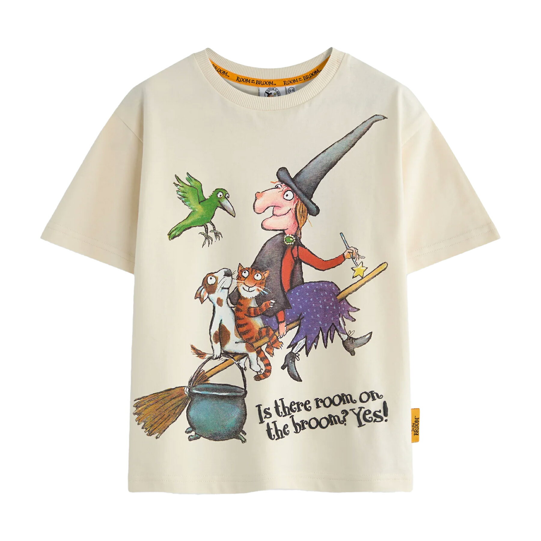 (もりでいちばんつよいのは) The Gruffalo オフィシャル商品 キッズ・子供 Room On The Broom Tシャツ グループ ポーズ 半袖 トップス 