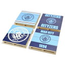 マンチェスター・シティ フットボールクラブ Manchester City FC オフィシャル商品 パレット コースター コースターセット (4枚組) 【海外通...