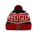 (ボストン・レッドソックス) Boston Red Sox オフィシャル商品 ユニセックス Calgary MLB 47 ニット帽 カフ ポンポン付き ビーニー...