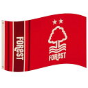 ノッティンガム・フォレスト フットボールクラブ Nottingham Forest FC オフィシャル商品 Wordmark フラッグ ストライプ 旗 【海外通...