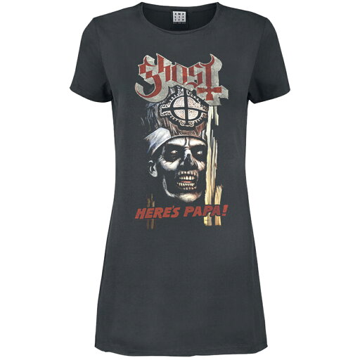 (アンプリファイド) Amplified オフィシャル商品 レディース ゴースト Tシャツ ロング丈 Here's Papa 半袖 Tシャツドレス 【海外通販】 (アンプリファイド) Amplified オフィシャル商品 レディース ゴースト Tシャツ ロング丈 Here's Papa 半袖 Tシャツドレス 【海外通販】
