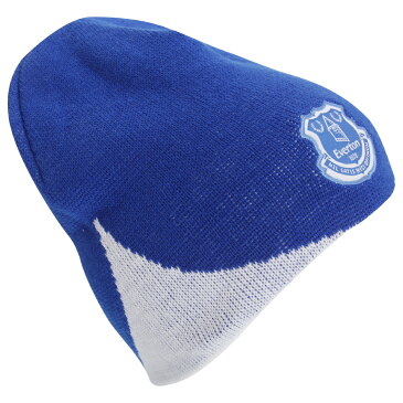 エバートン フットボールクラブ Everton FC オフィシャル クレスト ウェーブ ニット帽 ビーニーハット ニットキャップ 帽子 冬 【楽天海外直送】