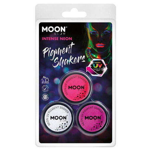 (ムーングロー) Moon Glow UV ネオン フェイスペイント ピグメントパウダー 顔料 仮装 コスプレ (3個組) 【海外通販】 (ムーングロー) Moon Glow UV ネオン フェイスペイント ピグメントパウダー 顔料 仮装 コスプレ (3個組) 【海外通販】