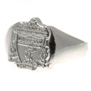 リバプール・フットボールクラブ Liverpool FC オフィシャル商品 シルバーめっき クレストリング 指輪 【海外通販】