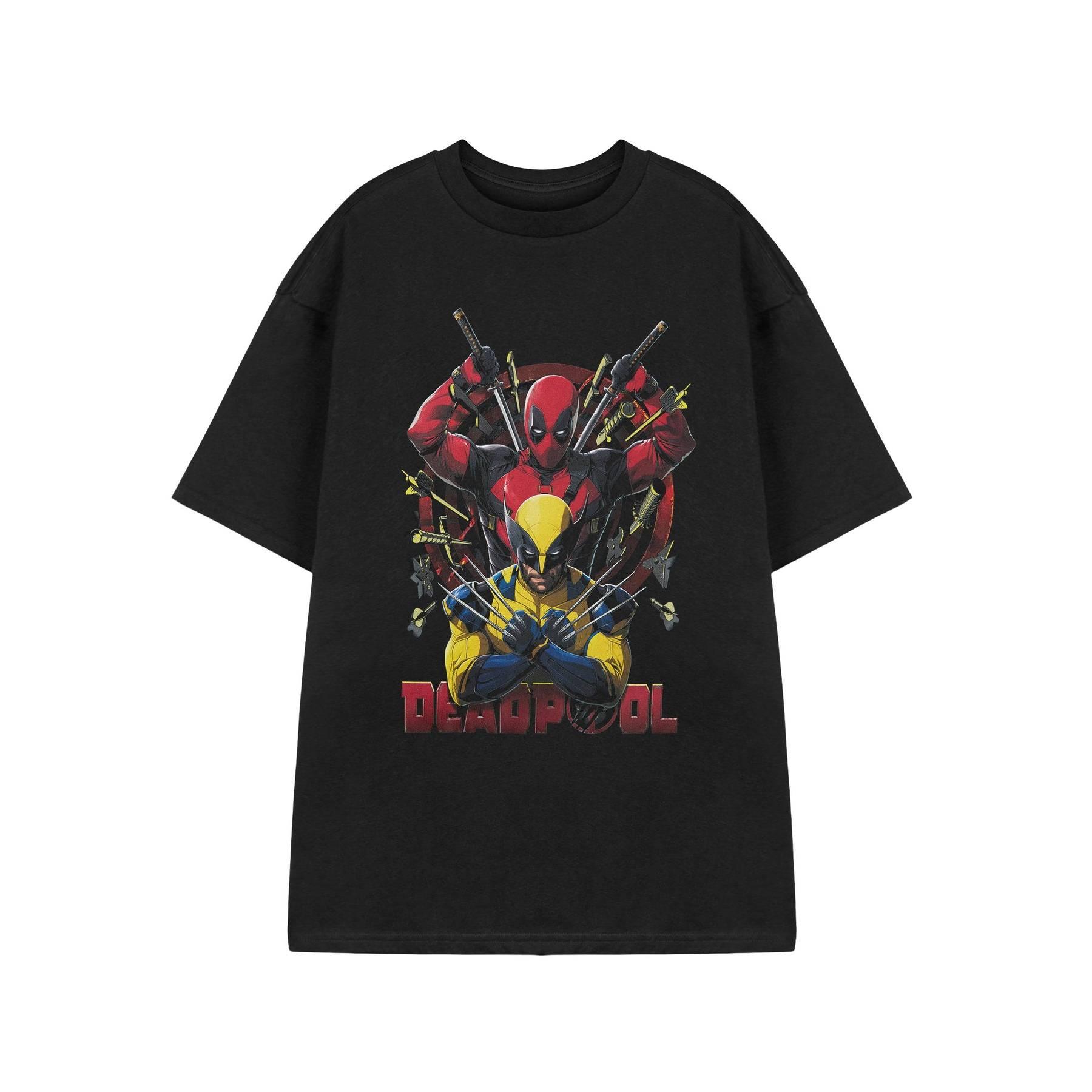 (デッドプール3) Deadpool & Wolverine オフィシャル商品 メンズ Knives Tシャツ 半袖 トップス 【海外通販】