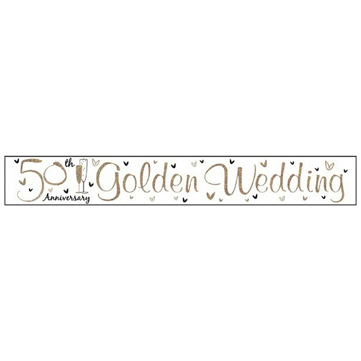 (サイモン・エルヴィン) Simon Elvin 結婚記念日 50周年 Golden Anniversary パーティーバナー 旗飾り デコレーション 【海外通販】