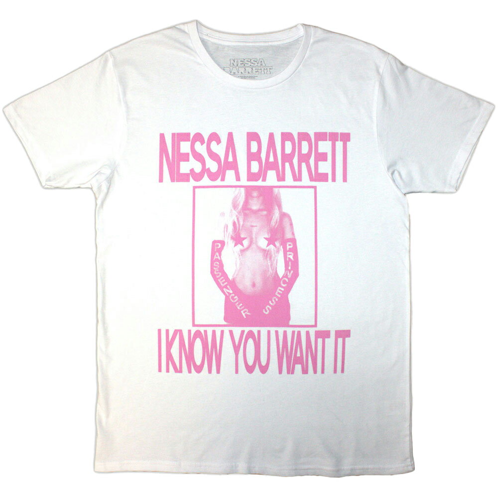 (ネッサ・バレット) Nessa Barrett オフィシャル商品 ユニセックス I Know You Want It Tシャツ 半袖 トップス 【海外通販】