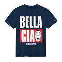 (ペーパー・ハウス) Money Heist オフィシャル商品 レディース Bella Ciao ボーイフレンド Tシャツ 半袖 カットソー トップス 【海外通販】