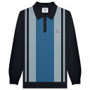 (ランブレッタ) Lambretta メンズ AW24 ポロシャツ ビンテージ風 パネル 長袖 トップス 【海外通販】