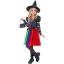 (スミッフィーズ) Smiffys ハロウィン コスプレ・仮装用 キッズ・子供用 レインボー 魔女 コスチュームセット 女の子 【海外通販】
