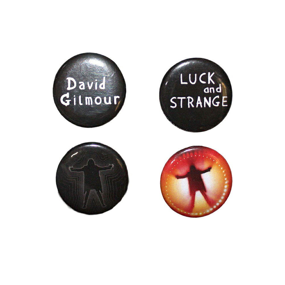 (デヴィッド・ギルモア) David Gilmour オフィシャル商品 Luck & Strange バッジ ...