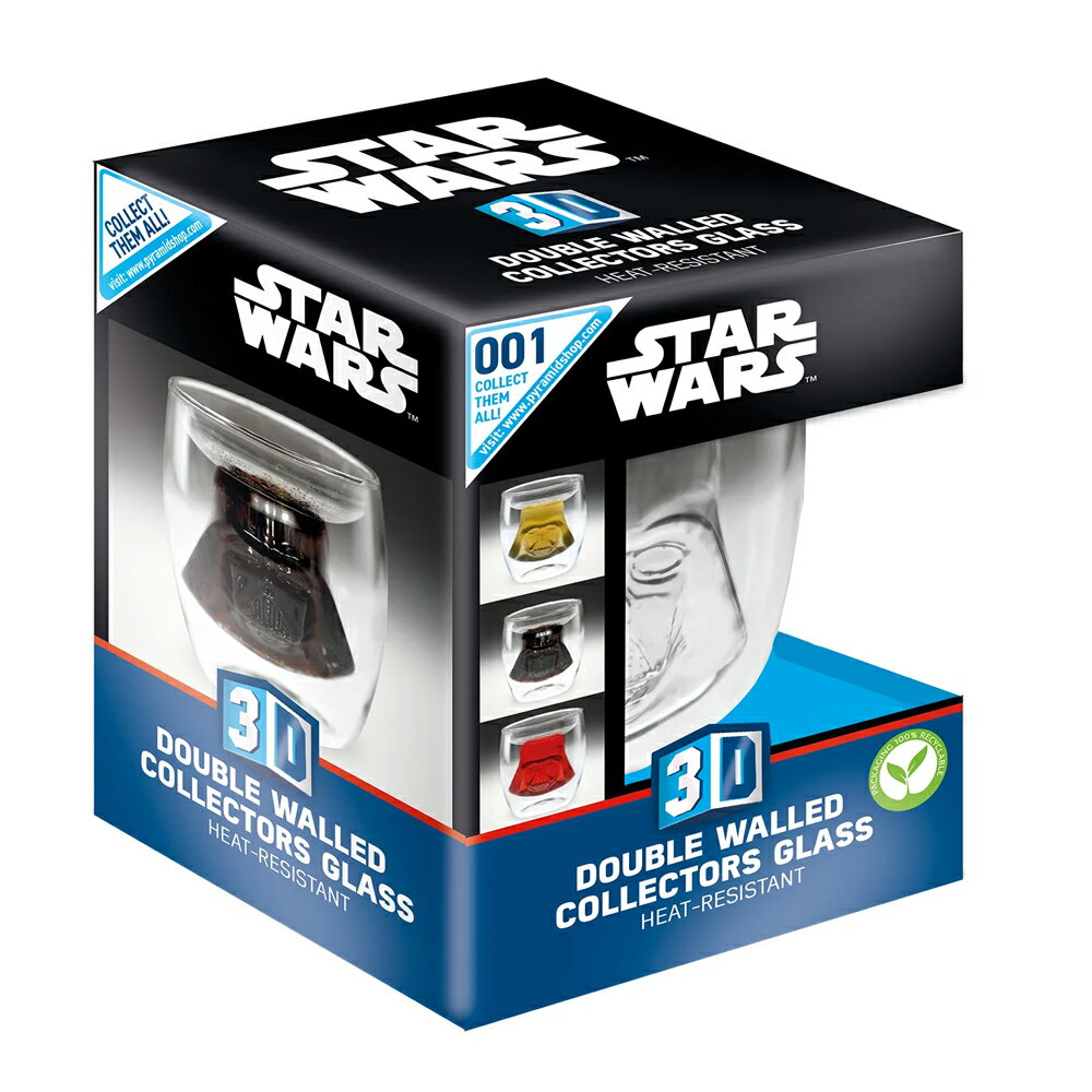 (スター・ウォーズ) Star Wars オフィシャル商品 3D ダースベイダー ダブルウォールグラス 2重 グラス 【海外通販】