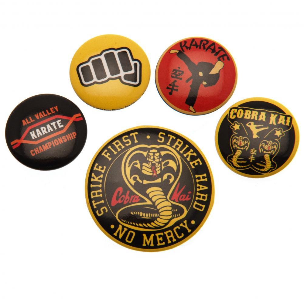 コブラ会 Cobra Kai オフィシャル商品 バッジセット 缶バッジ セット 5個組 【海外通販】