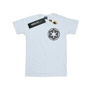 (スター・ウォーズ: マンダロリアン) Star Wars: The Mandalorian オフィシャル商品 メンズ 銀河帝国 ワンポイント 半袖 Tシャツ トップス 【海外通販】