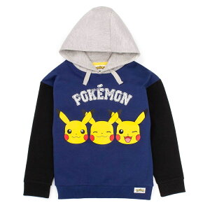 (ポケモン) Pokemon オフィシャル商品 キッズ・子供 ボーイズ Pikachu フェイス パーカー トレーナー アウター 【海外通販】