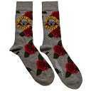 (ガンズ・アンド・ローゼズ) GuNs N Roses オフィシャル商品 ユニセックス Bullet Roses アンクルソックス 靴下 (1足組) 【海外通販】