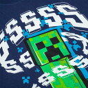 (マインクラフト) Minecraft オフィシャル商品 キッズ・子供用 クリーパー 半袖 Tシャツ トップス 【海外通販】