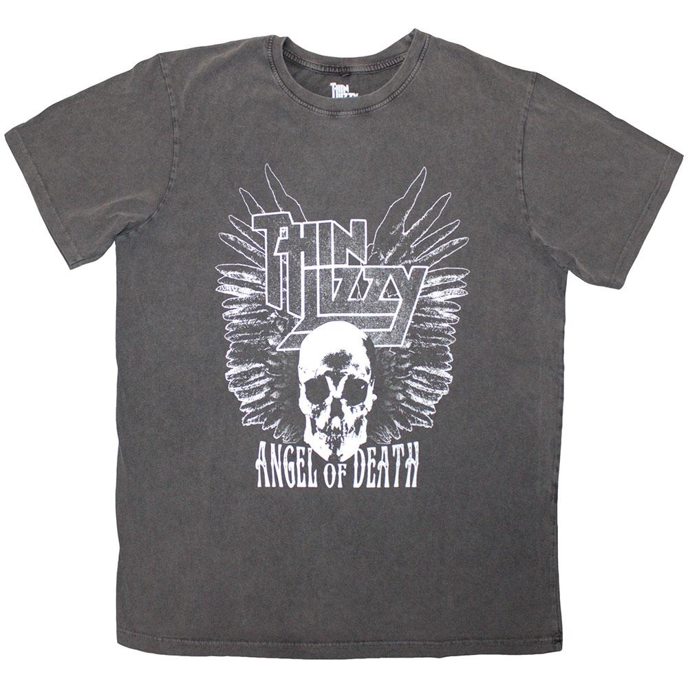 (シン・リジィ) Thin Lizzy オフィシャル商品 ユニセックス Angel of Death Tシャツ ストーンウォッシュ 半袖 トップス 【海外通販】