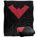 (バットマン) Batman オフィシャル商品 コントラストカラー フリースブランケット Nightwing フリース毛布 【海外通販】