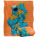 (セサミストリート) Sesame Street オフィシャル商品 ペイント フリースブランケット クッキーモンスター フリース毛布 【海外通販】