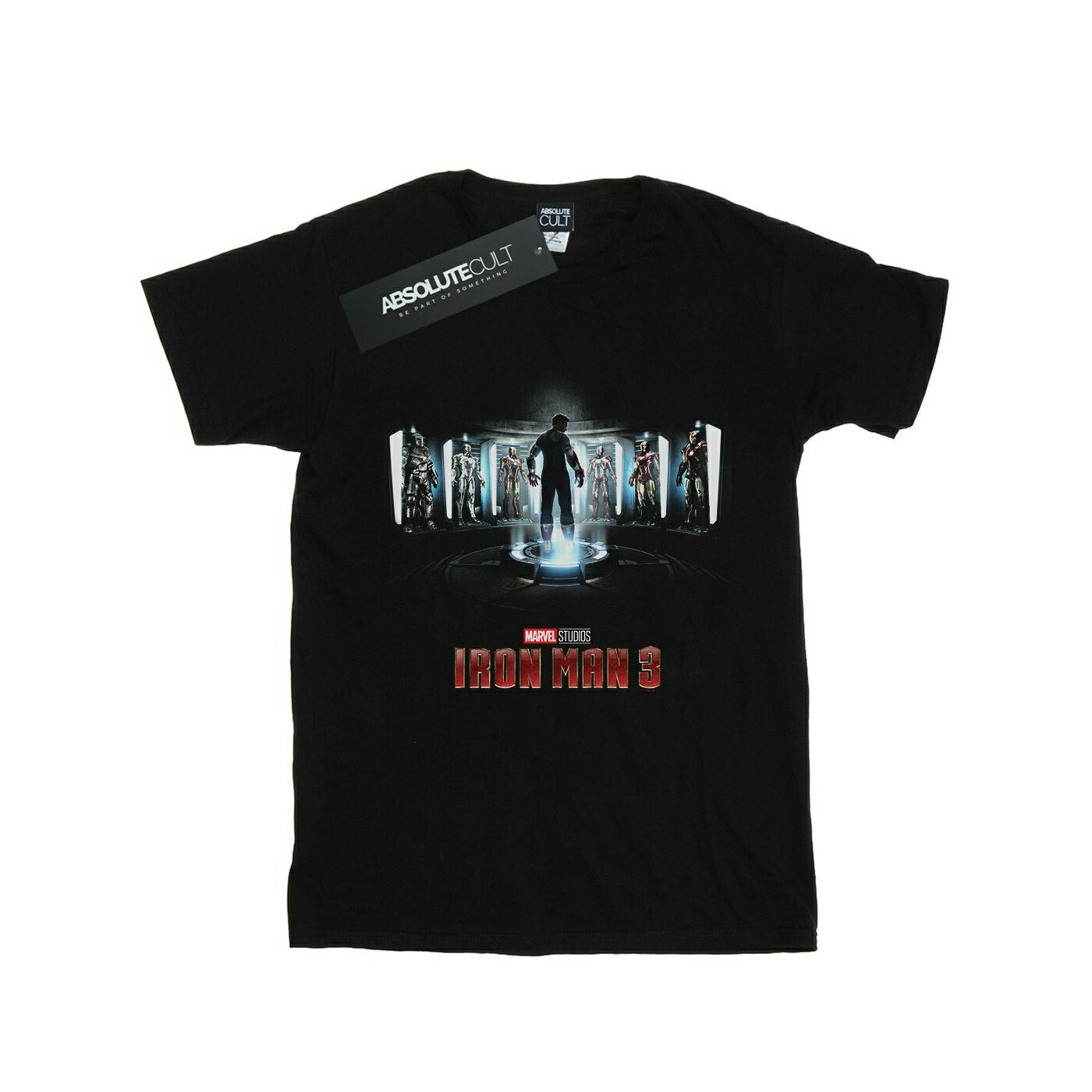 (アイアンマン3) Iron Man 3 オフィシャル商品 キッズ・子供用 ポスター 半袖 Tシャツ トップス 男の子 【海外通販】